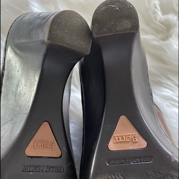 BORN brown leather mules - Picture 5 of 7